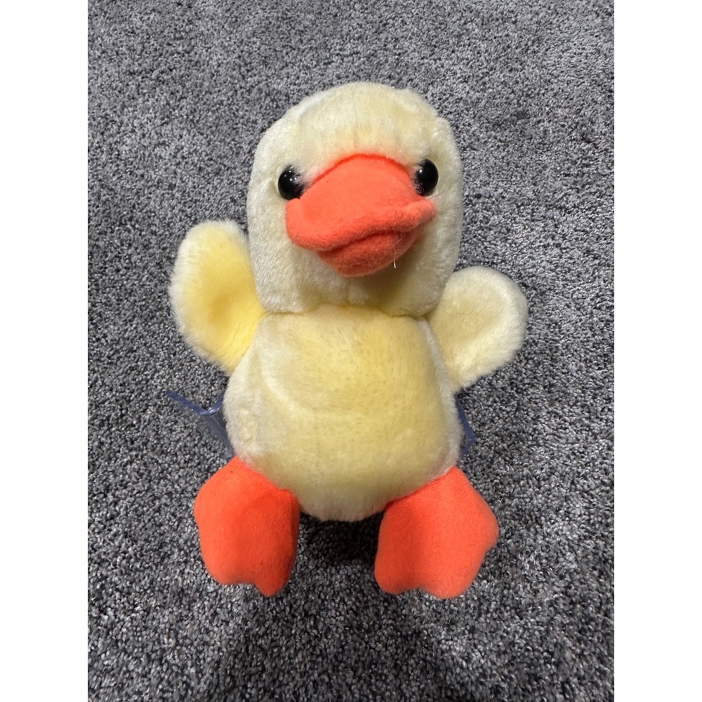 Oriental Trading Co Yellow Duckling Plush Stuffed Animal Bird 6/392 Easter Duck